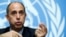 Special Rapporteur on the situation of human rights in North Korea Tomas Ojea Quintana attends a news conference at the United Nations in Geneva, Switzerland, June 7, 2018.