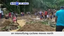 VOA60 World PM - 195 people dead after an intensifying cyclone moves north through India and Sri Lanka