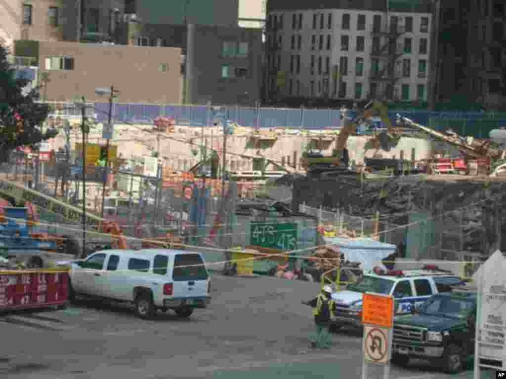 世贸中心正在施工的情况