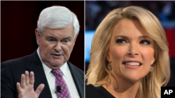 Newt Gingrich y Megyn Kelly tuvieron una discusión subida de tono durante el programa "The Kelly File".