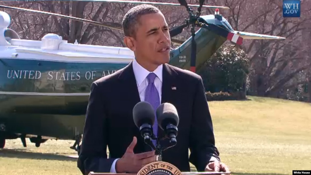 Prezident Barak Obama, Oq uy oldida, 20-mart, 2014