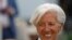 FILE - International Monetary Fund Managing Director Christine Lagarde arrives for the Women's Forum Americas, at Claustro de Sor Juana University in Mexico City, Mexico, May 30, 2019.