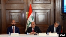 Wezîrê derve yê Îraqê Fuad Husên li Balyozxaneya Îraqê li Washington DC, VOA 1ê Cotmehê 2026