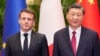 中国国家主席习近平与法国总统埃马纽埃尔·马克龙。(资料照片) 