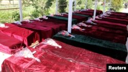 Gawarwakin sojojin Afghanistan da 'yan Taliban suka hallaka wannan watan