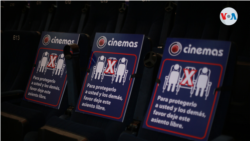 Las salas de cines abrirán nuevamente este viernes en Nicaragua aunque con estrictas medidas de seguridad. Foto Houston Castillo, VOA.