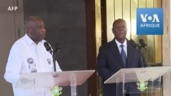 Conférence de presse conjointe d'Alassane Ouattara et Laurent Gbagbo