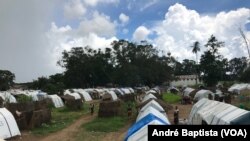 Campo de deslocados do centro agrário de Napala para deslocados da insurgência em Cabo Delgado. Moçambique