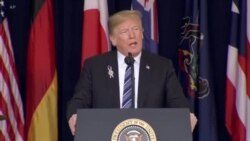 Prezidan Donald Trump Rann Omanj a Viktim Atak Teworis 11 Septanm nan Pennsilvani