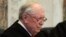 FILE - Judge Stephen R. Reinhardt listens to arguments during hearing on California's Proposition 8 at the 9th Circuit Court of Appeals in San Francisco, Dec. 6, 2010.