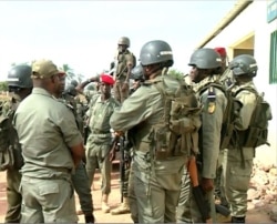 A team of Cameroon military members fighting against the proliferation of weapons is seen in Garoua, Cameroon, Dec. 15, 2019. (Moki Edwin Kindzeka/VOA)