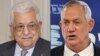 Presidenti palestinez Mahmoud Abbas (majtas) dhe Ministri izraelit i Mbrojtjes Benny Gantz (djathtas)