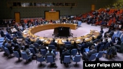 이란의 시위와 관련해 15일 유엔 안전보장이사회 회의가 열렸다.