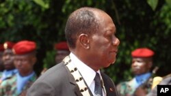 Le président ivoirien Alassane Ouattara, 3 novembre 2015.