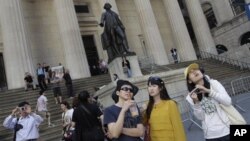 Turis-turis asal China di New York. (Foto: Dok)