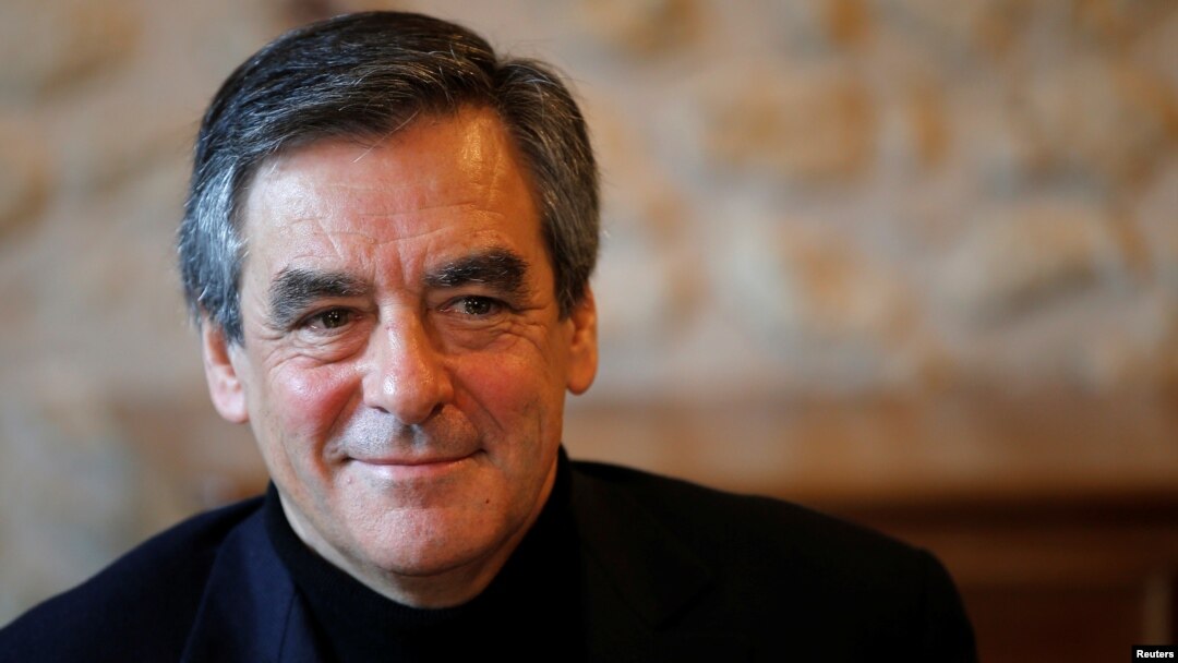 FILE - Francois Fillon, member of the Les Republicains political party and 2017 presidential candidate, attends an event in Chantenay-Villedieu, France, Dec. 1, 2016. Fillon is a former prime minister. 