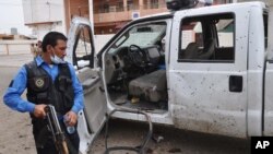 이라크 총선을 앞두고 지난 28일 키르쿠크의 한 투표소 주변에서 자살폭탄공격이 발생했다.