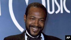 FILE - In this Jan. 17, 1983, file photo, singer-songwriter Marvin Gaye attends the American Music Awards in Los Angeles.