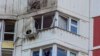 تصاویری از آسیب‌ وارد شده به یک ساختمان در مسکو