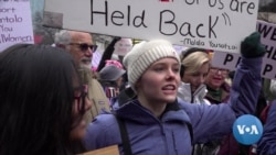 Women's March in Washington Brings Heat on a Wintry Day