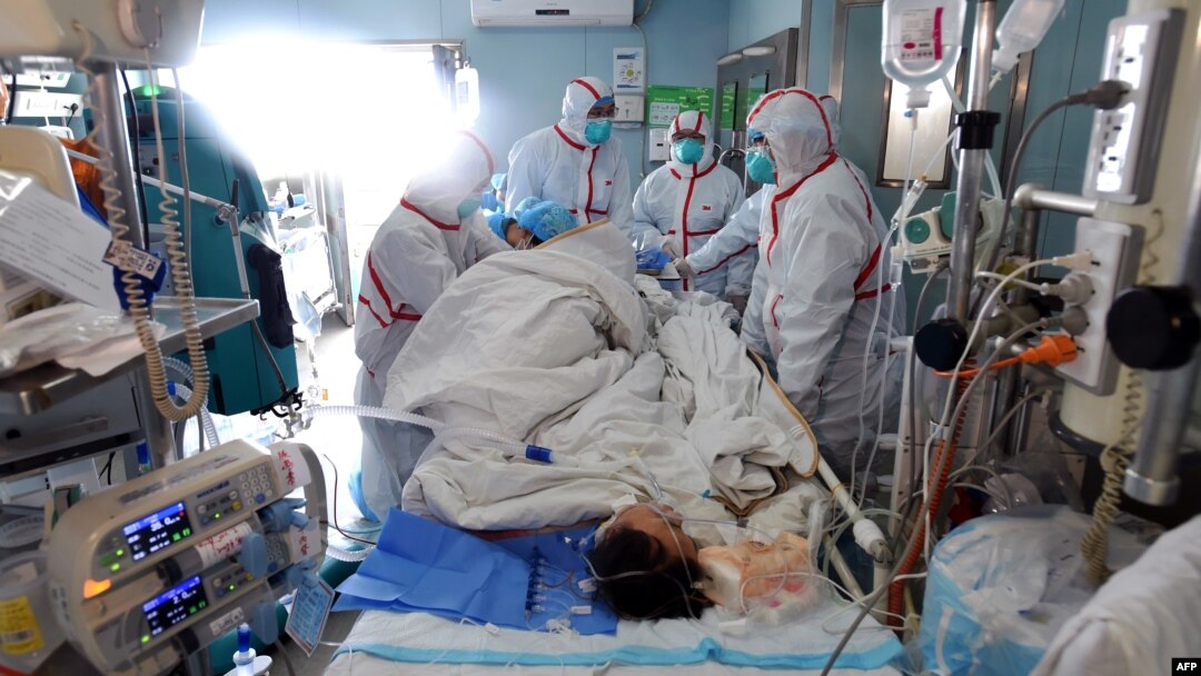 Bệnh nhân nhiễm virut cúm gia cầm H7N9 đang được điều trị tại một bệnh viện thuộc Vũ Hán, ngày 12 tháng 02 năm 2017. 