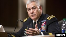 驻阿富汗美军最高将领坎贝尔将军在美国会参议院军事委员会作证 （2015年10月6日）