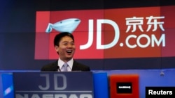  中国电子商务公司京东(JD.com)的首席执行官兼创始人刘强东。（2014年5月22日）
