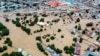 Houses are partially submerged following a dam collapse in Maiduguri, Nigeria, Sept. 10, 2024. 