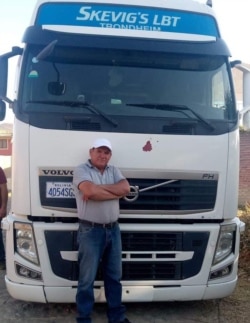 Silvio Nogales, transportista boliviano.