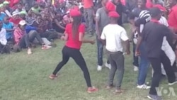 MDC Alliance Supporters Dancing At Gwanda Election Rally