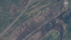 Hình ảnh vệ tinh cho thấy xe thiết giáp dàn đội hình trong cuộc diễn tập quân sự Vostok-2018 known as Vostok-2018 của Nga, tại khu huấn luyện Tsugol thuộc miền đông của Nga, ngày 13 tháng 9, 2018.