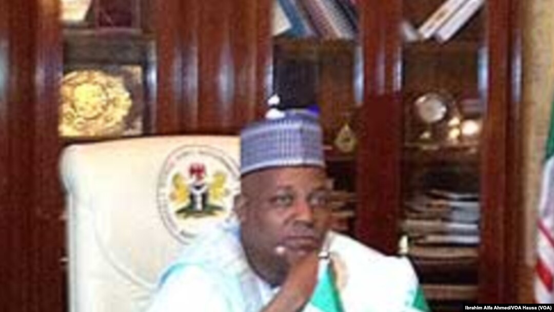 Gwamnan jihar Borno Ibrahim Shettima a Maiduguri, Mayu 22, 2014.