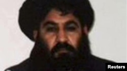 FILE - Mullah Akhtar Mohammad Mansoor, Taliban militants' new leader, is seen in this undated handout photograph by the Taliban. 