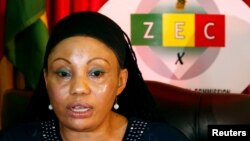 Umgcinisihlalo wogatsha lwezokhetho, i- Zimbabwe Electoral Commission, uNkosikazi Priscilla Chigumba.