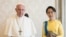  Myanmar Aung San Suu Kyi da Paparoma Francis