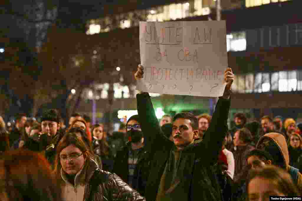 Protest in Skopje against the air pollution in North Macedonia, December 10th, 2024