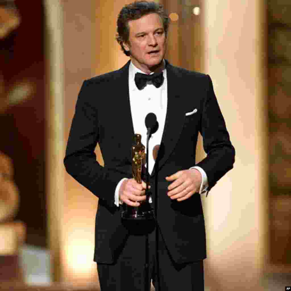 Colin Firth won the Oscar for Best Actor in "The King's Speech"