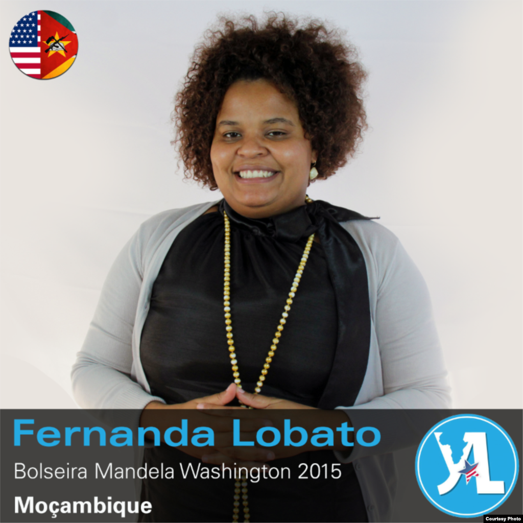 Fernanda Lobato - participante moçambicana Mandela Washington Fellowship. Está na Universidade de Virgínia