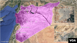 Sites of reported cease-fire violations in Syria