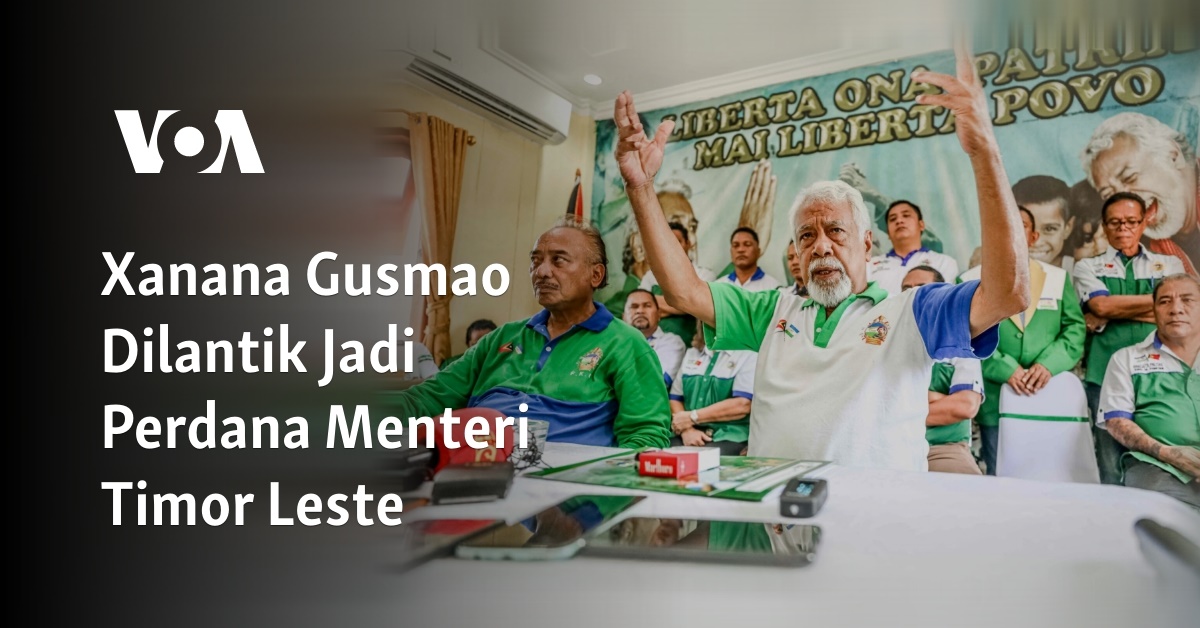 Xanana Gusmao Dilantik Jadi Perdana Menteri Timor Leste