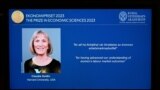 Dobitnica nagrade za ekonomske nauke za 2023. godinu u znak sjećanja na Alfreda Nobela, američki ekonomistkinja Claudia Goldin.