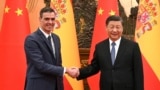 2023年3月31日，中国国家主席习近平和西班牙首相佩德罗·桑切斯在北京会晤。（路透社照片）