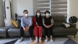 Ma Seo-bin, center, a high school senior at an elite, speaks in between her father Ma Moon Young, left, and mother Choi Hae-jeong during an interview at their home in Siheung, South Korea, on Sept. 19, 2020. “I felt I was trapped at the same place and I g