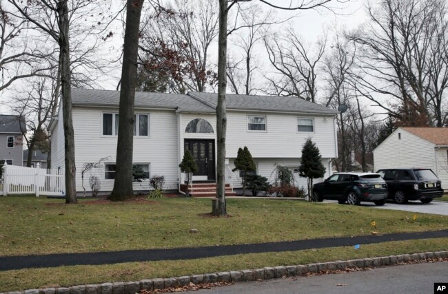 FILE - The home of Dan Zhong, a former executive for a Chinese construction company, is seen in Livingston, N.J., Jan. 5, 2017.