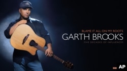 The cover of Garth Brooks' 8-disc box set, "Blame It All On My Roots." 