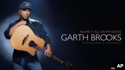 The cover of Garth Brooks' 8-disc box set, "Blame It All On My Roots."
