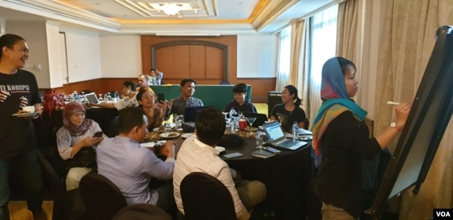 Workshop Peningkatan Kapasitas Koalisi Masyarakat Sipil di Yogyakarta. (Foto: VOA/Nurhadi)