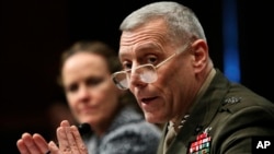 FILE - Marines Lt. Gen. John Paxton testifies on Capitol Hill, Feb. 22, 2010. Now a general and the Corps' assistant commandant, Paxton told senators on March 15, 2016, that the Marines are "no longer in a healthy position to generate current readiness."