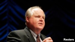 Người dẫn chương trình radio bảo thủ rất nổi tiếng và có thế lực của Mỹ, Rush Limbaugh.