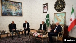 عاصم منیر و محسن نقوی در دیدار با محمدباقر قالیباف در تهران